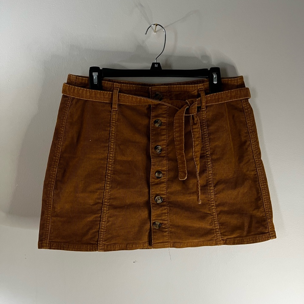 Rust Corduroy American Eagle Skirt | Size L